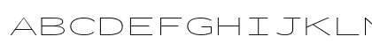 Inconsolata UltraExpanded ExtraLight Regular Uppercase Preview