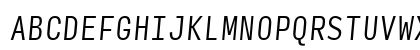 Input Mono Compressed Light Italic Preview