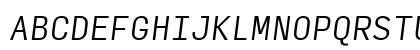 Input Mono Narrow Light Italic Preview