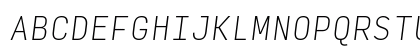 Input Mono Narrow Thin Italic Preview