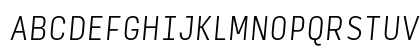 Input Sans Compressed Extra Light Italic Preview