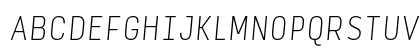 Input Sans Compressed Thin Italic Preview