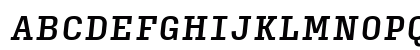 Input Serif Condensed Medium Italic Uppercase Preview