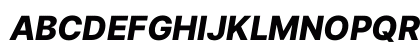 Inter Extra Bold Italic Preview