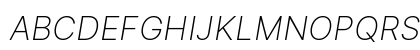 Inter Extra Light Italic Preview