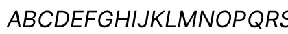 Inter Italic Preview