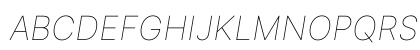Inter Thin Italic Preview
