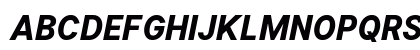 Inter UI Black Italic Preview