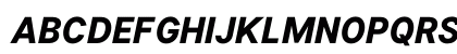 Inter UI Black Italic Uppercase Preview