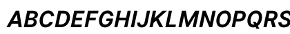 Inter UI Bold Italic Preview