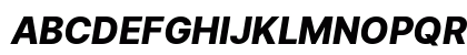 Inter UI Extra Bold Italic Preview