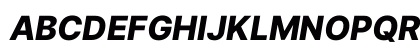 Inter UI Extra Bold Italic Preview