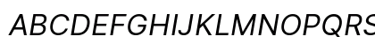 Inter UI Italic Preview