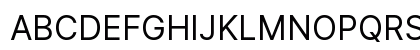 Inter UI Regular Uppercase Preview