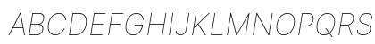 Inter UI Thin Italic Preview