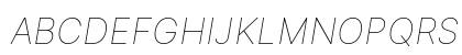 Inter UI Thin Italic Preview
