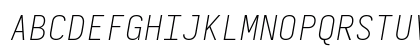 Iosevka Extralight Extended Italic Preview