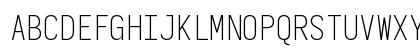 Iosevka Extralight Regular Uppercase Preview