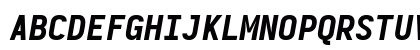 Iosevka Heavy Extended Italic Uppercase Preview