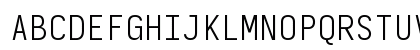 Iosevka Light Extended Regular Uppercase Preview