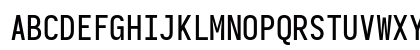 Iosevka Medium Regular Uppercase Preview