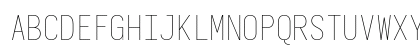 Iosevka Thin Regular Uppercase Preview