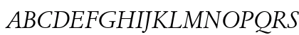 ItalianGarmnd BT Italic Preview