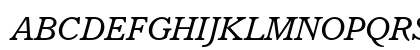 Italian Old Style MT Italic Uppercase Preview