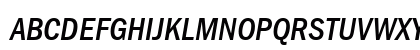 ITC Franklin Gothic LT Com Medium Condensed Italic Preview