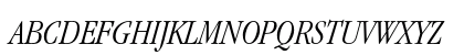 ITC Garamond Std Light Condensed Italic Uppercase Preview