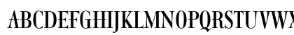 ItingOpti RegularCondensed Uppercase Preview