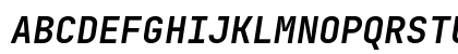 JetBrains Mono Bold Italic Uppercase Preview