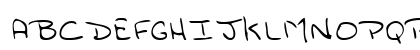 JilliansHand Regular Uppercase Preview