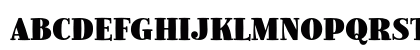 Jimbo Std Black Condensed Uppercase Preview