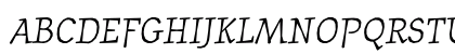 JournalItalic Regular Uppercase Preview