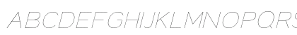 JT Leonor Thin Italic Italic Uppercase Preview