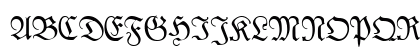 Kabinett-Fraktur Regular Uppercase Preview