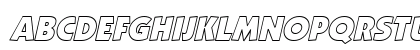 KaggishOutline Oblique Uppercase Preview
