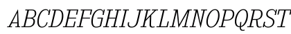 Kingsbridge ExtraLight Italic Preview