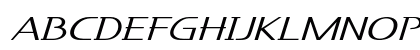 Knuckle Extra-expanded Italic Uppercase Preview