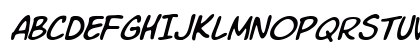 Komika Slim Italic Preview