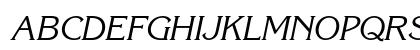 ITC Korinna Kursiv Regular Uppercase Preview