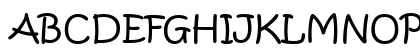 Kristen Normal ITC TT Regular Uppercase Preview