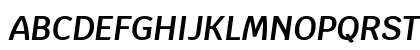 Krub SemiBold Italic Uppercase Preview