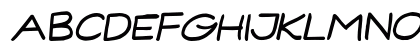 Lansendo Italic Uppercase Preview