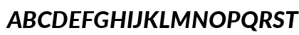 Lato Heavy Italic Uppercase Preview