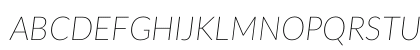 Lato Thin Italic Uppercase Preview