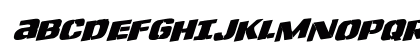 Left Hand Luke Rotalic Italic Uppercase Preview