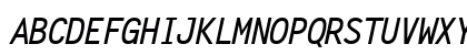Letter Gothic Bold Italic Preview