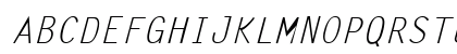 Letter Gothic Italic Preview